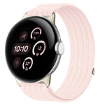 Cinturino per orologio in nylon intrecciato traspirante, leggero come una nuvola, con cassa in metallo., For Google Pixel Watch 4 / Watch 3 45mm, For Google Pixel Watch 4 / 3 / 2 / 1 41mm