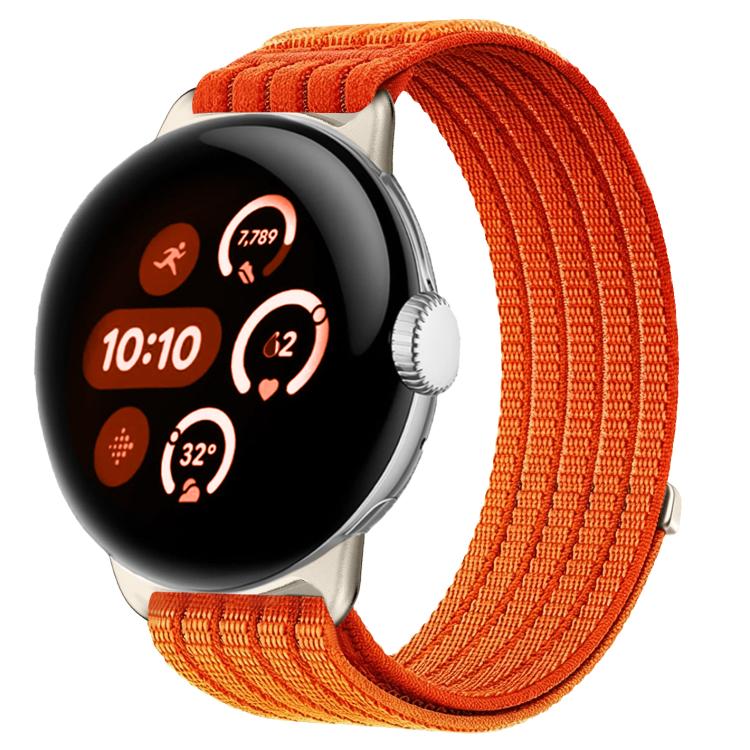 Cinturino per orologio in nylon intrecciato traspirante, leggero come una nuvola, con cassa in metallo., For Google Pixel Watch 4 / Watch 3 45mm, For Google Pixel Watch 4 / 3 / 2 / 1 41mm