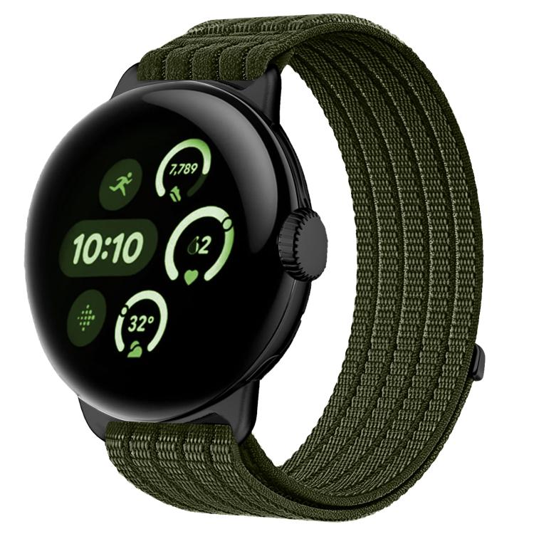 Cinturino per orologio in nylon intrecciato traspirante, leggero come una nuvola, con cassa in metallo., For Google Pixel Watch 4 / Watch 3 45mm, For Google Pixel Watch 4 / 3 / 2 / 1 41mm