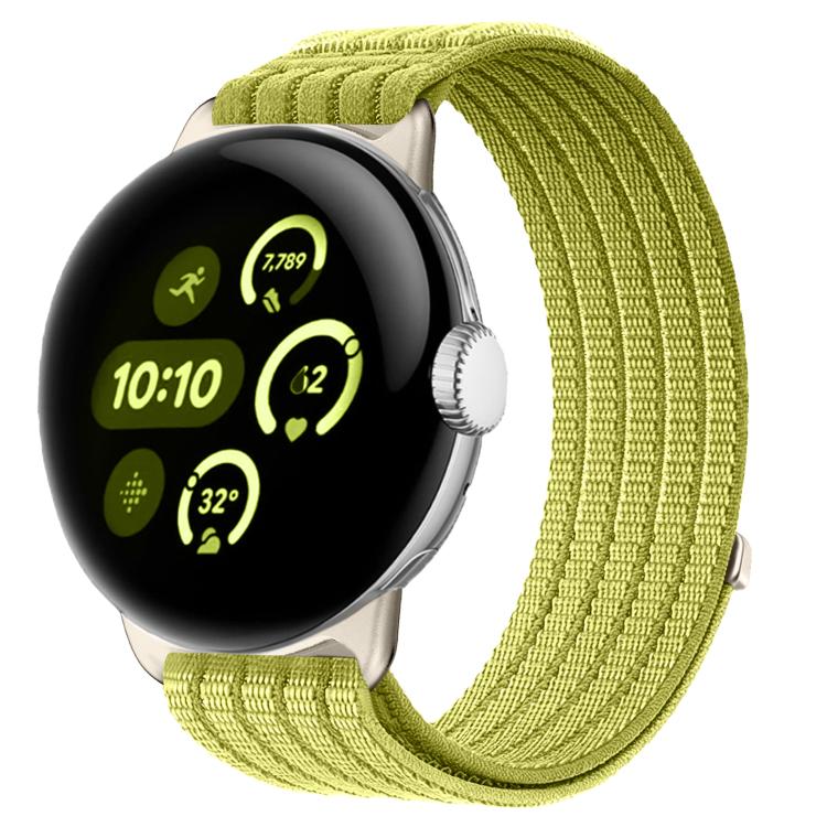 Cinturino per orologio in nylon intrecciato traspirante, leggero come una nuvola, con cassa in metallo., For Google Pixel Watch 4 / Watch 3 45mm, For Google Pixel Watch 4 / 3 / 2 / 1 41mm