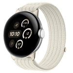 Cinturino per orologio in nylon intrecciato traspirante, leggero come una nuvola, con cassa in metallo., For Google Pixel Watch 4 / Watch 3 45mm, For Google Pixel Watch 4 / 3 / 2 / 1 41mm