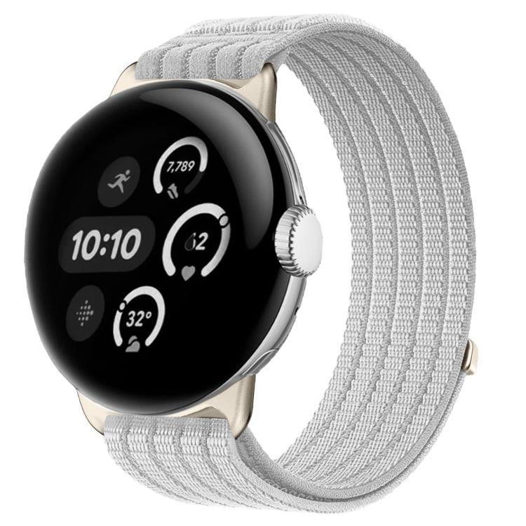 Cinturino per orologio in nylon intrecciato traspirante, leggero come una nuvola, con cassa in metallo., For Google Pixel Watch 4 / Watch 3 45mm, For Google Pixel Watch 4 / 3 / 2 / 1 41mm