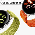 Cinturino per orologio in nylon intrecciato traspirante, leggero come una nuvola, con cassa in metallo., For Google Pixel Watch 4 / Watch 3 45mm, For Google Pixel Watch 4 / 3 / 2 / 1 41mm