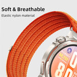 Cinturino per orologio in nylon intrecciato traspirante, leggero come una nuvola, con cassa in metallo., 18mm, 20mm