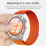 Cinturino per orologio in nylon intrecciato traspirante, leggero come una nuvola, con cassa in metallo., 22mm