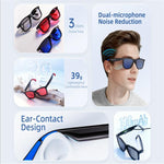 Occhiali intelligenti G60, supportano chiamate Bluetooth e musica con intelligenza artificiale.