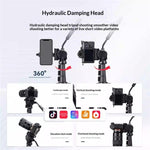 Treppiede professionale estensibile YUNTENG VCT-4000 per fotocamere DSLR, smartphone e videocamere, con lunghezza massima di 400 cm., VCT-4000