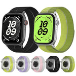 Cinturino per orologio ultraleggero con chiusura a tondo in nylon e interfaccia metallica., For Apple Watch 46mm / 49mm / 45mm / 44mm, For Apple Watch 42mm / 41mm / 40mm / 38mm