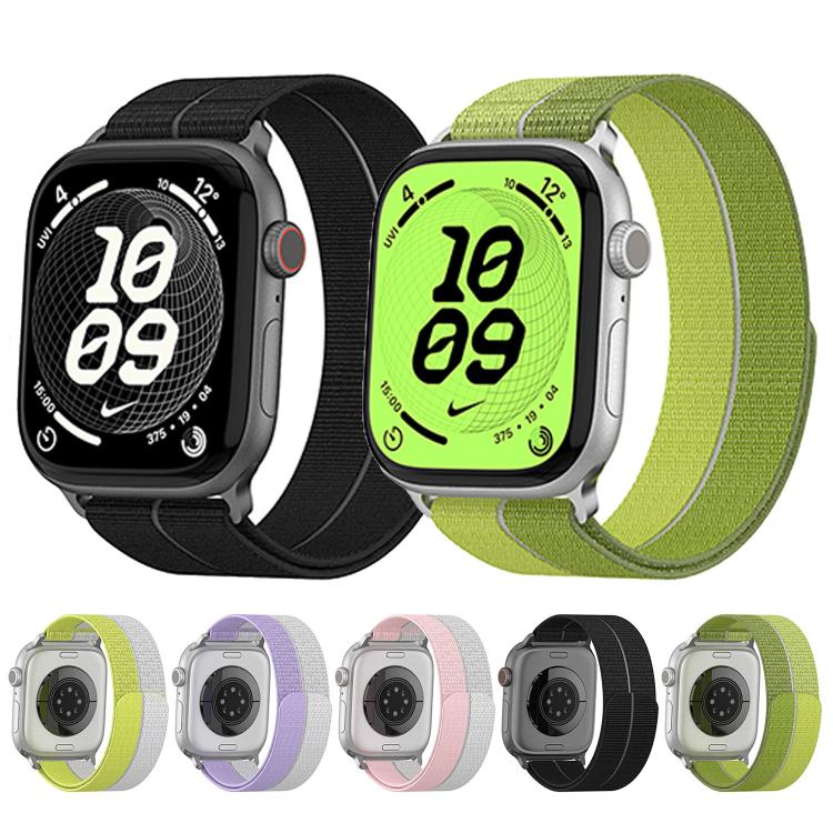Cinturino per orologio ultraleggero con chiusura a tondo in nylon e interfaccia metallica., For Apple Watch 46mm / 49mm / 45mm / 44mm, For Apple Watch 42mm / 41mm / 40mm / 38mm