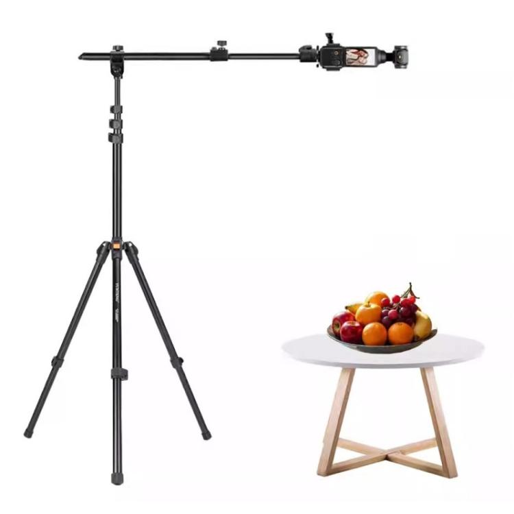 Treppiede YUNTENG VCT-5288 con barra trasversale regolabile a 360 gradi e estensione fino a 205 cm., VCT-5288