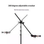 Treppiede YUNTENG VCT-5288 con barra trasversale regolabile a 360 gradi e estensione fino a 205 cm., VCT-5288