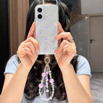 Custodia per telefono in TPU con bracciale a catena con motivo a rose fresche, For iPhone 17 Pro Max, For iPhone 17 Pro, For iPhone 17, For iPhone Air, For iPhone 16 Pro Max, For iPhone 16 Pro