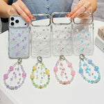 Custodia per telefono in TPU con bracciale a catena con motivo a rose fresche, For iPhone 17 Pro Max, For iPhone 17 Pro, For iPhone 17, For iPhone Air, For iPhone 16 Pro Max, For iPhone 16 Pro