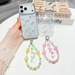 Custodia per telefono in TPU con bracciale a catena con motivo a rose fresche, For iPhone 17 Pro Max, For iPhone 17 Pro, For iPhone 17, For iPhone Air, For iPhone 16 Pro Max, For iPhone 16 Pro
