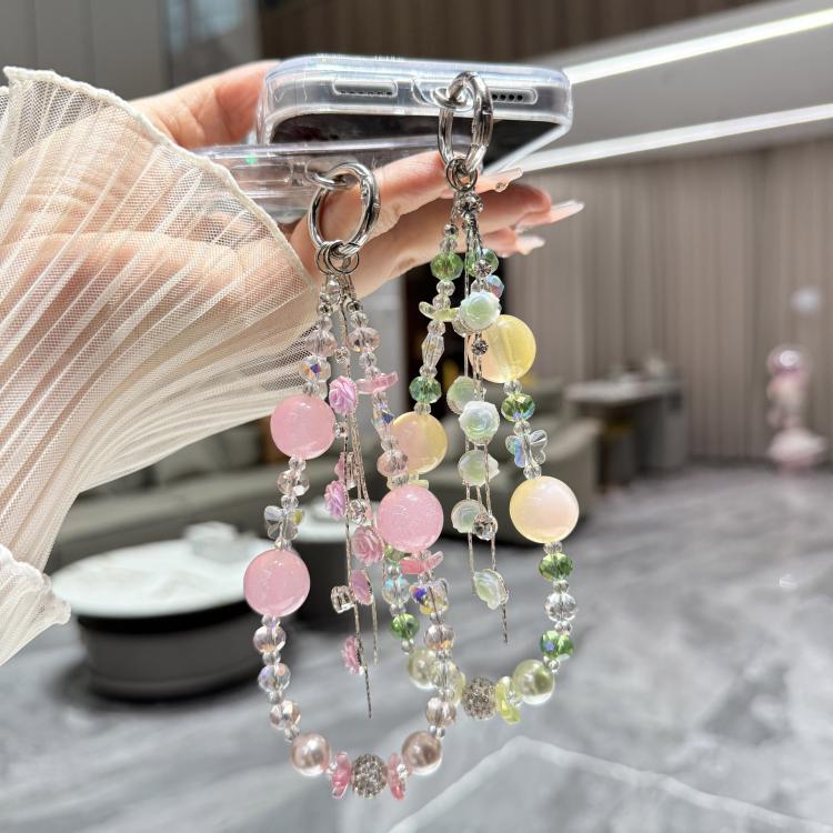 Custodia per telefono in TPU con bracciale a catena con motivo a rose fresche, For iPhone 17 Pro Max, For iPhone 17 Pro, For iPhone 17, For iPhone Air, For iPhone 16 Pro Max, For iPhone 16 Pro