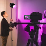 VLOGLITE P100RGB 2700K-6500K Illuminazione da studio ricaricabile wireless per fotografia 100W Lampada COB, P100RGB