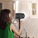 VLOGLITE P100RGB 2700K-6500K Illuminazione da studio ricaricabile wireless per fotografia 100W Lampada COB, P100RGB