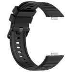 Cinturino in silicone tinta unita con fibbia colorata a trama ondulata., For Huawei Watch Fit 5 / Fit 5 Pro