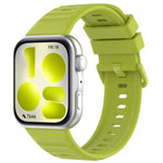 Cinturino in silicone tinta unita con fibbia colorata a trama ondulata., For Huawei Watch Fit 5 / Fit 5 Pro