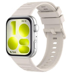 Cinturino in silicone tinta unita con fibbia colorata a trama ondulata., For Huawei Watch Fit 5 / Fit 5 Pro