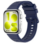 Cinturino in silicone tinta unita con fibbia colorata a trama ondulata., For Huawei Watch Fit 5 / Fit 5 Pro