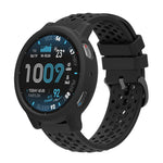 Custodia morbida in silicone e cinturino in silicone traforato a tinta unita., For Amazfit Active Max
