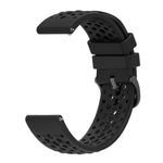 Custodia morbida in silicone e cinturino in silicone traforato a tinta unita., For Amazfit Active Max
