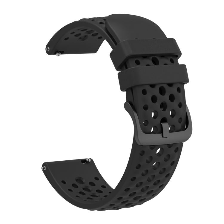 Custodia morbida in silicone e cinturino in silicone traforato a tinta unita., For Amazfit Active Max