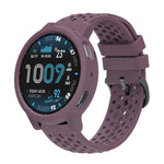 Custodia morbida in silicone e cinturino in silicone traforato a tinta unita., For Amazfit Active Max