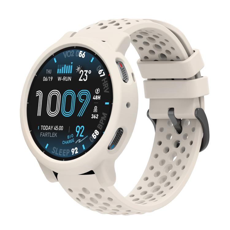 Custodia morbida in silicone e cinturino in silicone traforato a tinta unita., For Amazfit Active Max