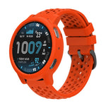 Custodia morbida in silicone e cinturino in silicone traforato a tinta unita., For Amazfit Active Max