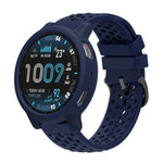Custodia morbida in silicone e cinturino in silicone traforato a tinta unita., For Amazfit Active Max