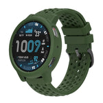Custodia morbida in silicone e cinturino in silicone traforato a tinta unita., For Amazfit Active Max
