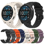 Custodia morbida in silicone e cinturino in silicone traforato a tinta unita., For Amazfit Active Max