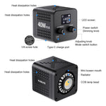 VLOGLITE P40RGB Luce video COB RGB da 40W per fotografia e studio, con 20 modalità effetti., P40RGB