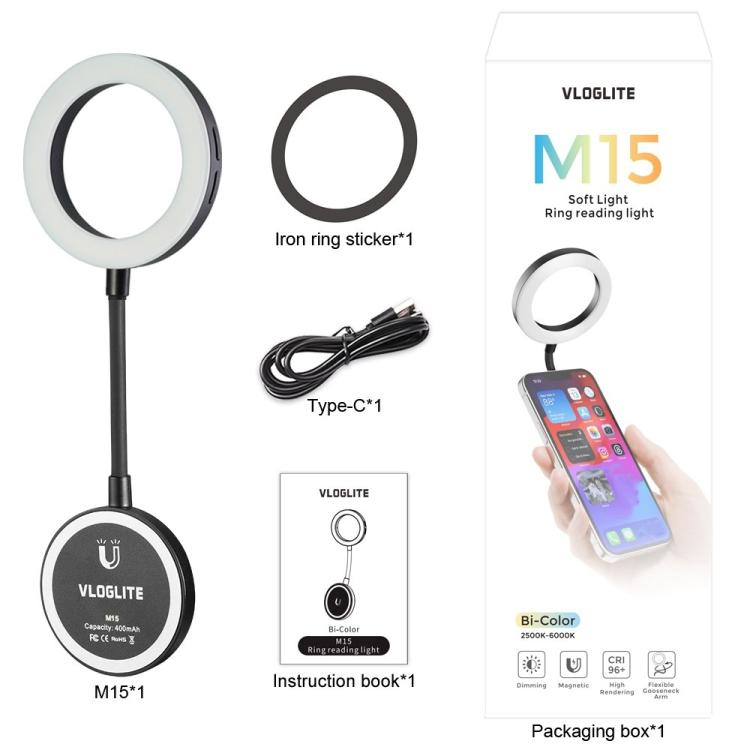 VLOGLITE M15 Mini luce LED portatile per smartphone