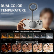 VLOGLITE M15 Mini luce LED portatile per selfie, ideale per leggere, fotografare e girare video con il telefono.