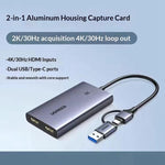 Scheda acquisizione video UGREEN con uscita loop 4K HD USB A/C