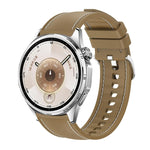 Cinturino per orologio in silicone ibrido con cuciture a vista e similpelle vegana., 20mm, 22mm