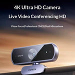 UGREEN CM831-65381 For Video Conference 4K HD Webcam 8MP Dual Microphone Auto Focus Camera
