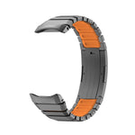 Cinturino per orologio ibrido in titanio e silicone con chiusura pieghevole a pressione, For Huawei Watch GT Runner 2