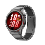 Cinturino per orologio ibrido in titanio e silicone con chiusura pieghevole a pressione, For Huawei Watch GT Runner 2