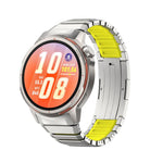 Cinturino per orologio ibrido in titanio e silicone con chiusura pieghevole a pressione, For Huawei Watch GT Runner 2