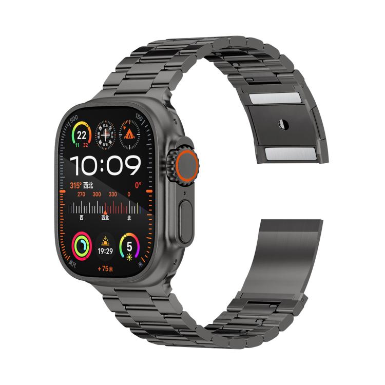 Cinturino per orologio in lega di titanio con chiusura magnetica a tre perline, For Apple Watch 46mm / 49mm / 45mm / 44mm, For Apple Watch 42mm / 41mm / 40mm / 38mm