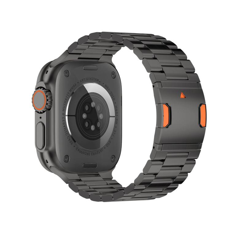Cinturino per orologio in lega di titanio con chiusura magnetica a tre perline, For Apple Watch 46mm / 49mm / 45mm / 44mm, For Apple Watch 42mm / 41mm / 40mm / 38mm