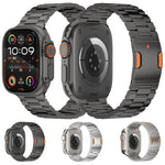 Cinturino per orologio in lega di titanio con chiusura magnetica a tre perline, For Apple Watch 46mm / 49mm / 45mm / 44mm, For Apple Watch 42mm / 41mm / 40mm / 38mm