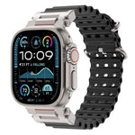 Cinturino in silicone con connettore in metallo Pioneer Ocean Mecha., For Apple Watch 46mm / 49mm / 45mm / 44mm