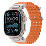 Cinturino in silicone con connettore in metallo Pioneer Ocean Mecha., For Apple Watch 46mm / 49mm / 45mm / 44mm