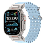 Cinturino in silicone con connettore in metallo Pioneer Ocean Mecha., For Apple Watch 46mm / 49mm / 45mm / 44mm