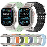 Cinturino in silicone con connettore in metallo Pioneer Ocean Mecha., For Apple Watch 46mm / 49mm / 45mm / 44mm